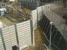 防音壁設置工事（H=7m～3.5m、L=157.4m）