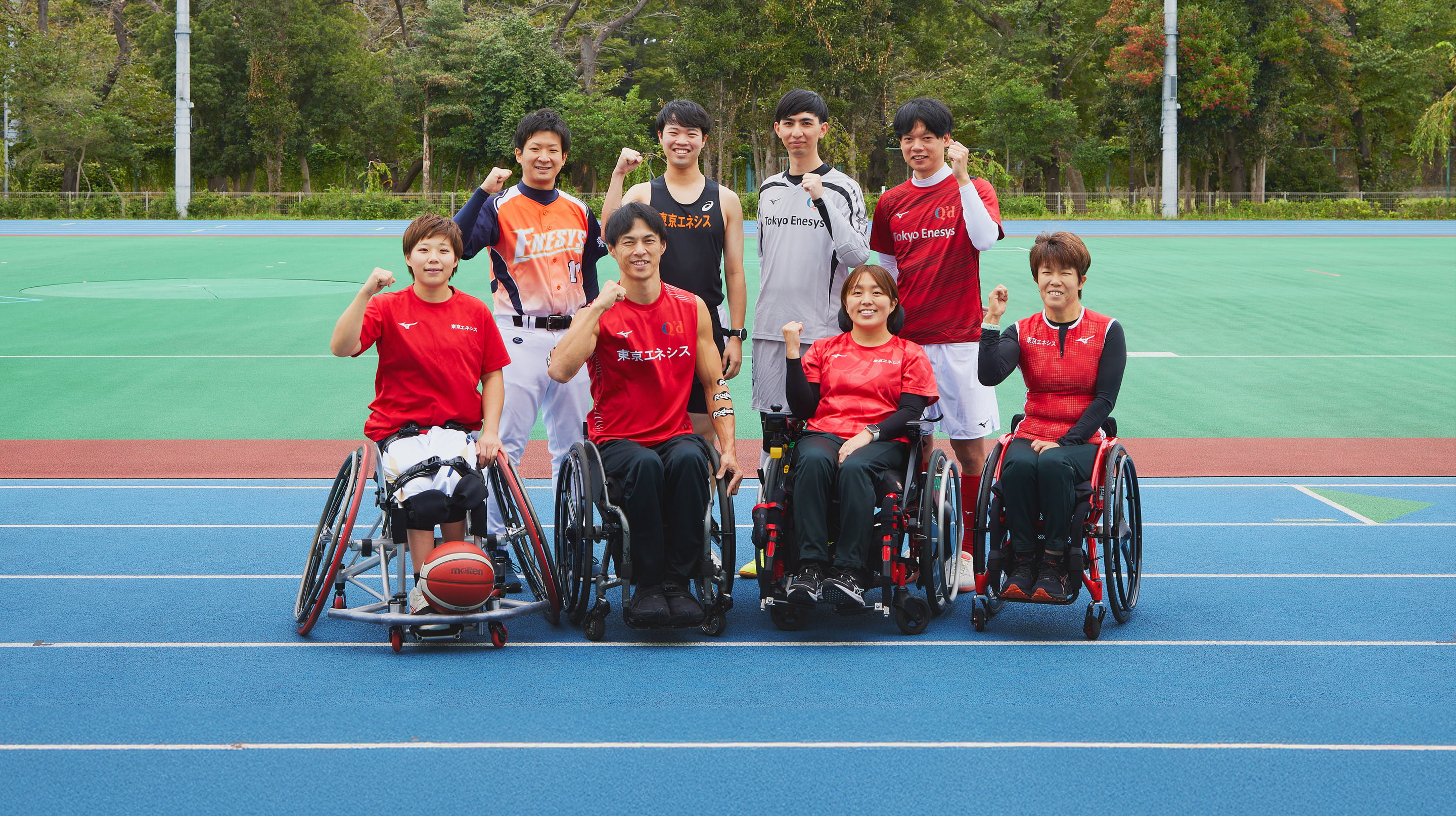 アスリート 集合写真