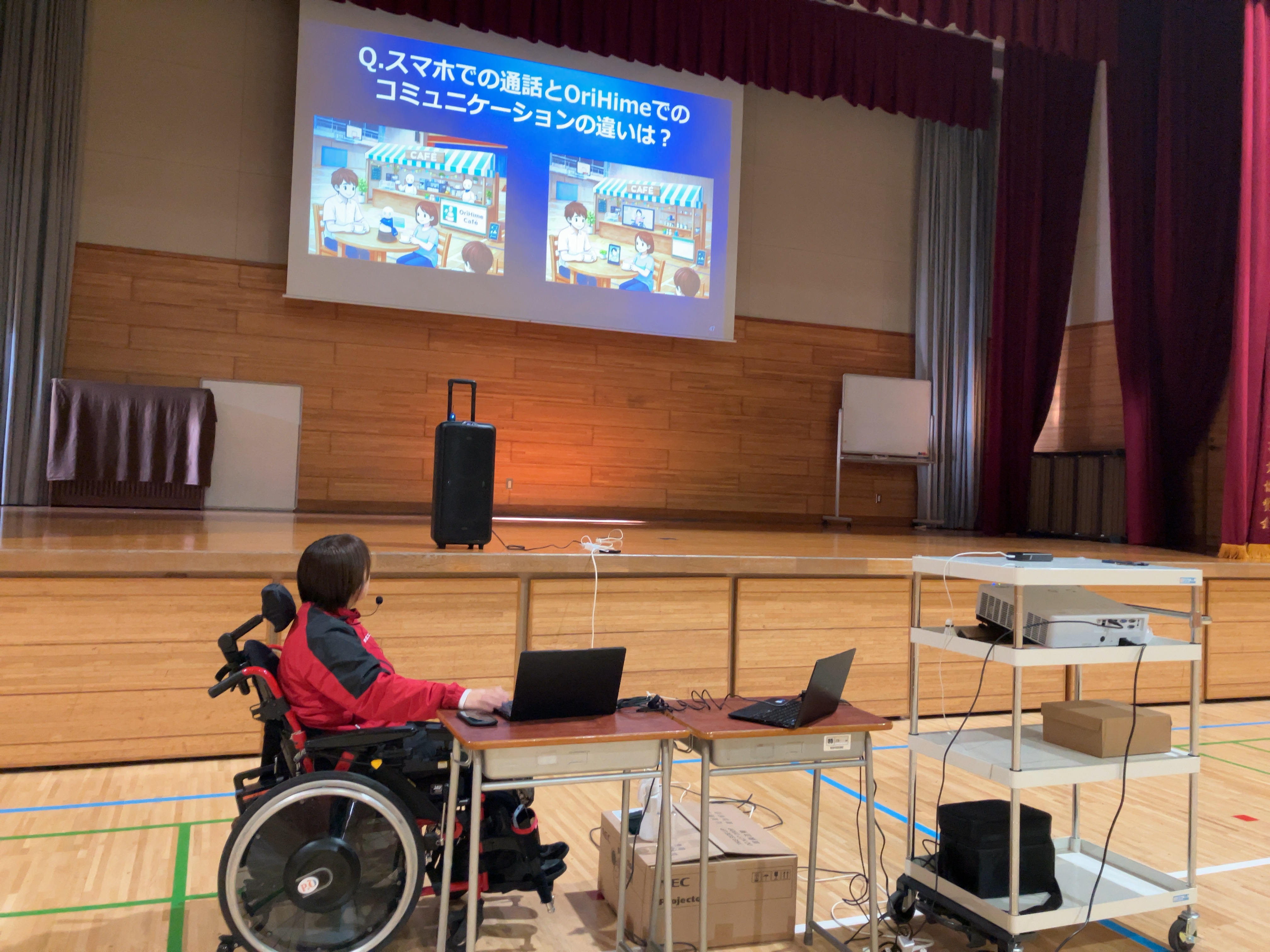 北海道札幌琴似工業高等学校での講演会に参加しました